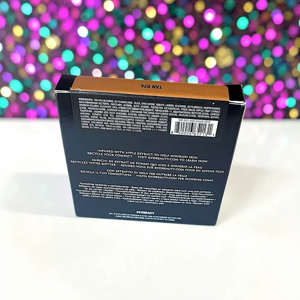 Kat Von D KVD Good Apple Skin-Perfecting Foundation Balm in Tan 074 .35oz NIB